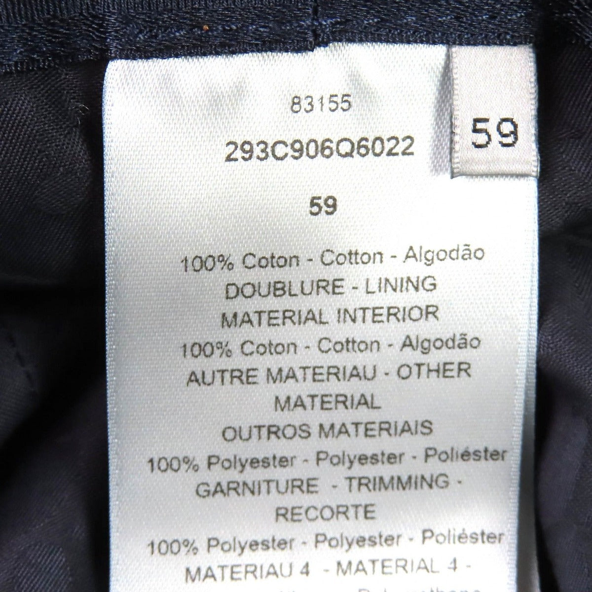 Dior Homme Cotton Diamond CD Logo Lining Blue Corduroy — view 8