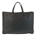 Loewe Repeat Anagram Black Silver Leather Business Briefcase