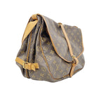 Louis Vuitton Shoulder Bag Monogram Saumur 35 Brown — view 2