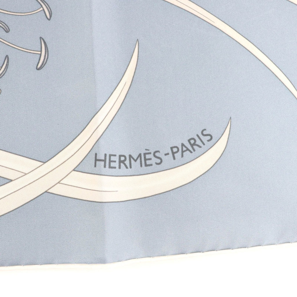 Hermes 2025 Carre 90 Bouquet Final 100% Silk Bleu — view 7