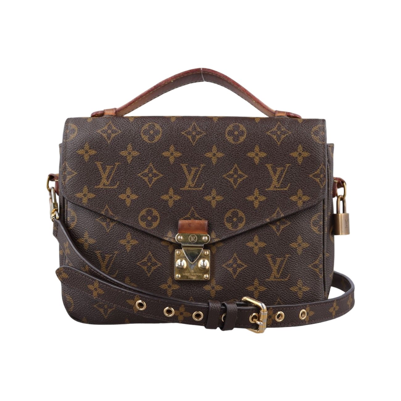 Louis Vuitton Pochette Metis MM Monogram Brown Canvas Handbag