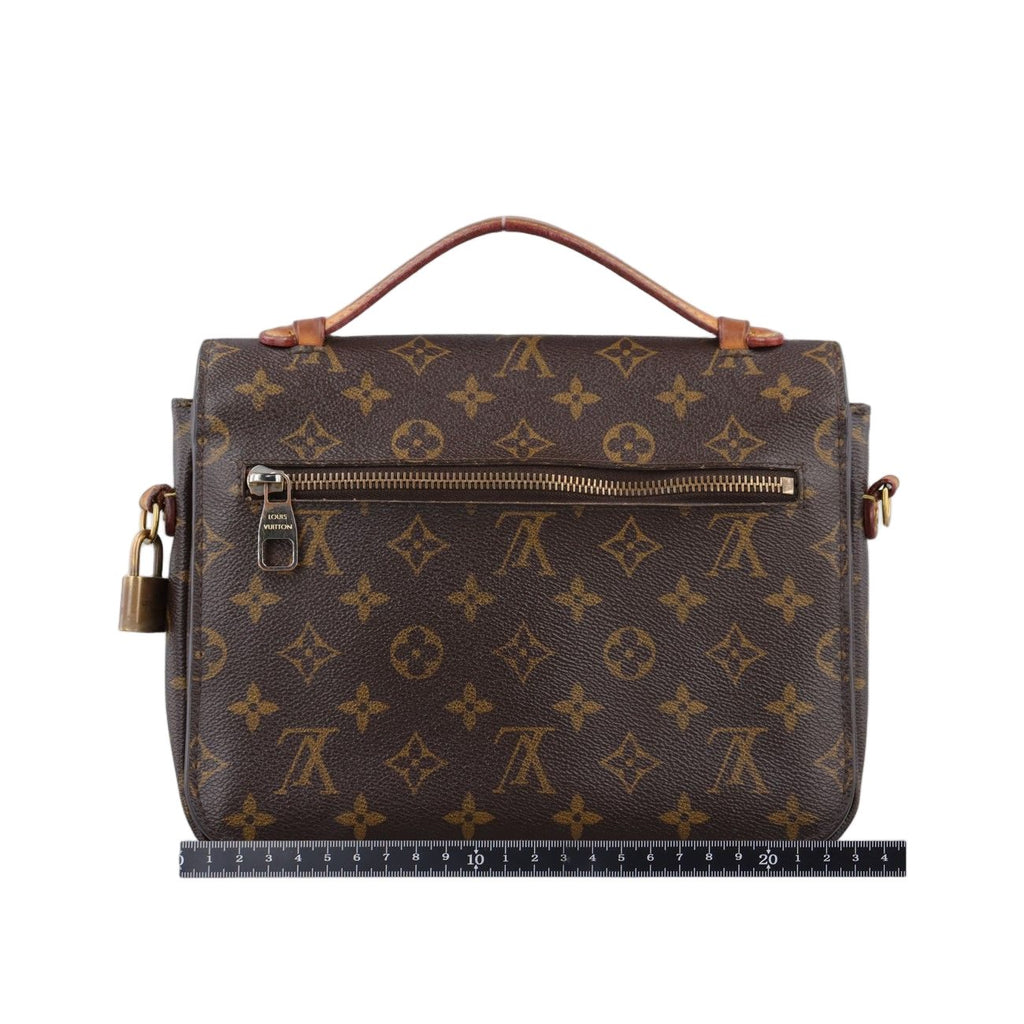 Louis Vuitton Pochette Metis MM Monogram Brown Canvas Handbag — view 2