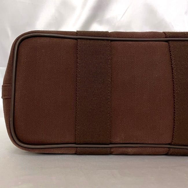 Hermes Handbag Valparaiso PM Brown Canvas — view 6