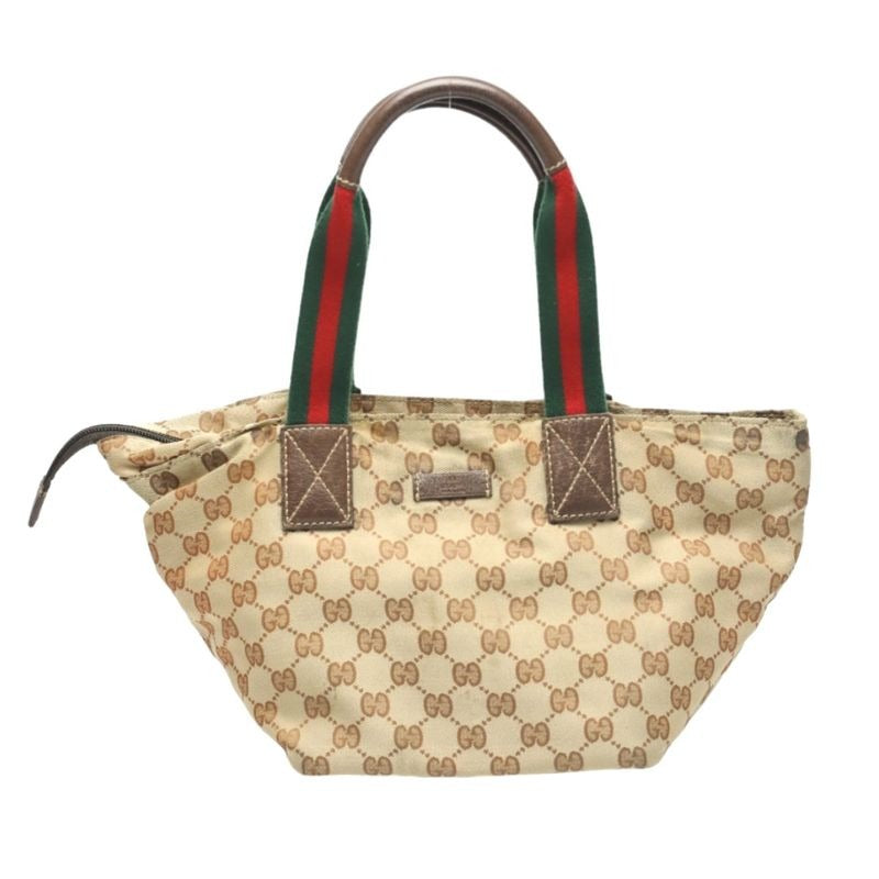 Gucci Tote Bag GG Canvas Handbag Beige