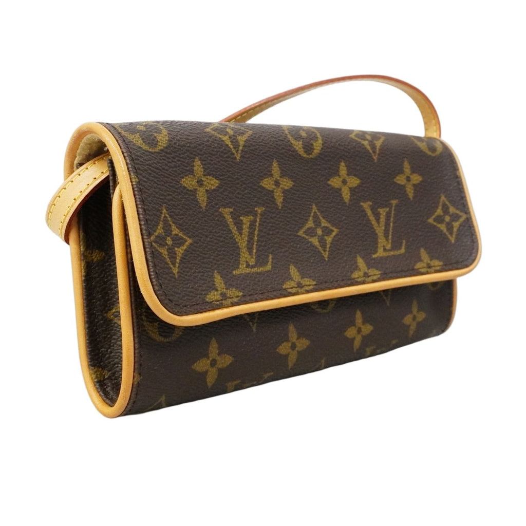 Louis Vuitton Shoulder Bag Monogram Pochette Twin PM Brown — view 2
