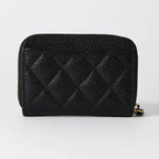 Chanel Card Case Classic Zip Coin Purse Black — view 3