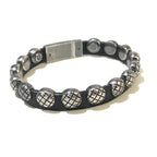 Bottega Veneta Bracelet Intrecciato AG 925 Silver and Black — view 7
