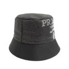 Prada Re-nylon Bucket Hat Black Studded Logo 2 Hc137 D0 S M Size — view 4