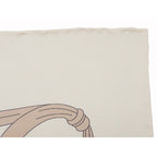 Gucci Printed Silk Scarf Ca Fly Swan 90 X90 fan Bird Ribbon Ivory Multicolor — view 4