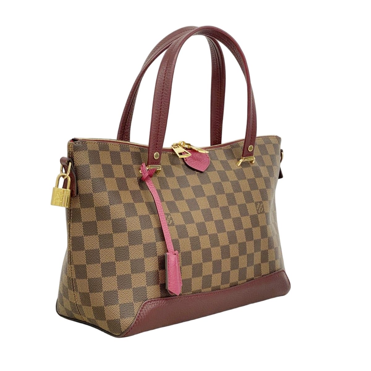 Louis Vuitton Handbag Damier Hyde Park Ebene Fuchsia 2-Way — view 2