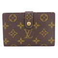 Louis Vuitton Bifold Wallet Porte Monet Viet Viennois Monogram Brown Clasp