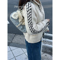 Celine C Macadam Shoulder Bag Blue Canvas Vintage