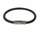 Louis Vuitton Damier Graphite Bracelet Bangle Black Silver — view 2