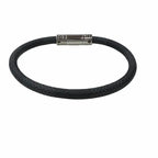 Louis Vuitton Damier Graphite Bracelet Bangle Black Silver — view 3