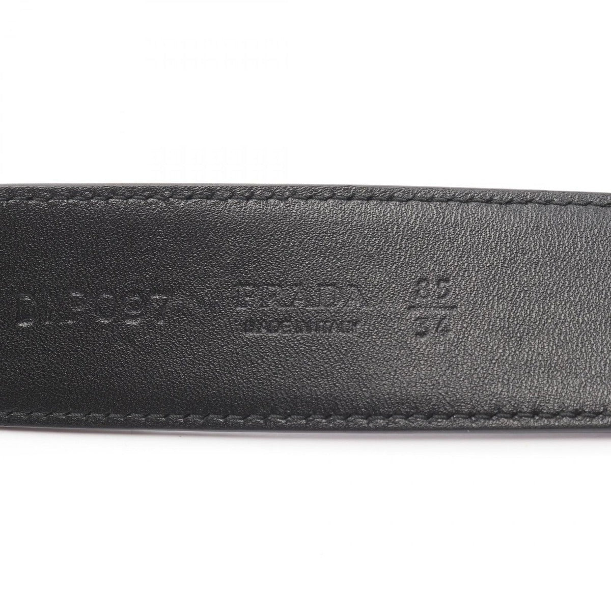 Prada Belt Leather Black 85 — view 4