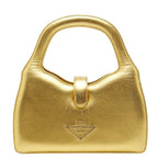 Bottega Veneta Mini Handbag Gold Leather