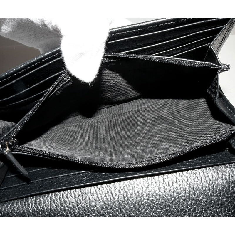 Gucci Long Zipper Wallet With Coin Purse GG Marmont Continental In Calf — view 5