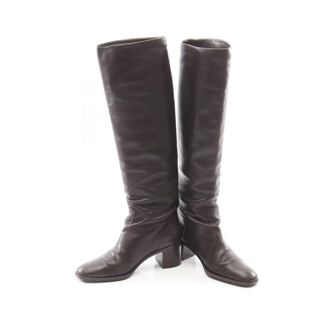 Hermes Boots Leather Brown 35 — view 3