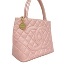 Chanel Tote Reissue Caviar Leather Pink Gold — view 2