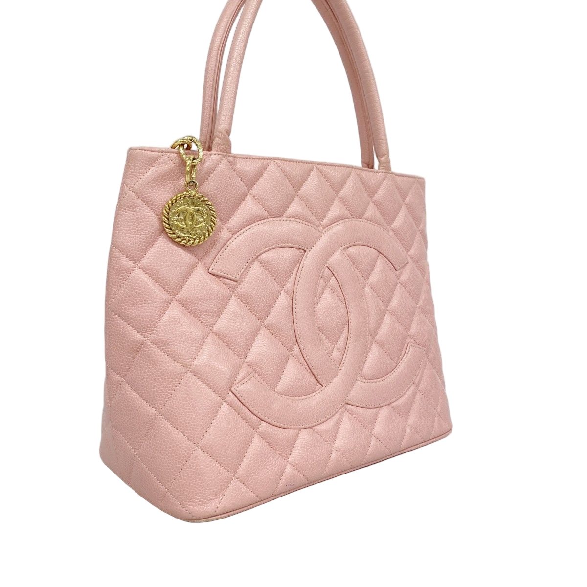 Chanel Tote Reissue Caviar Leather Pink Gold — view 2