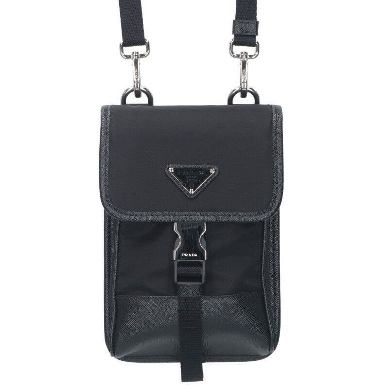 Prada 2 Zh109 re-Nylon Plate Phone Case Shoulder Bag