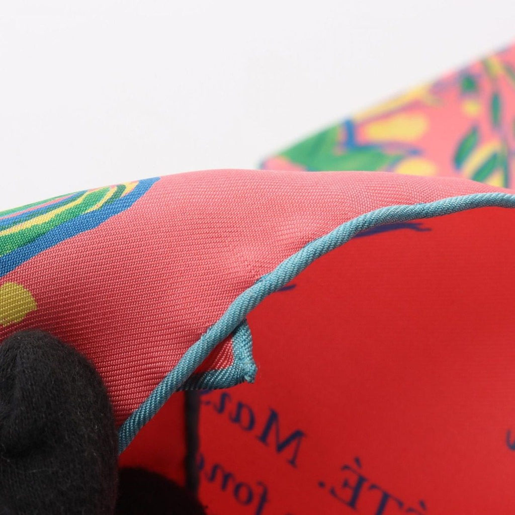 Hermes Scarf Petit Carre 45 L'ete de Loula Silk — view 7