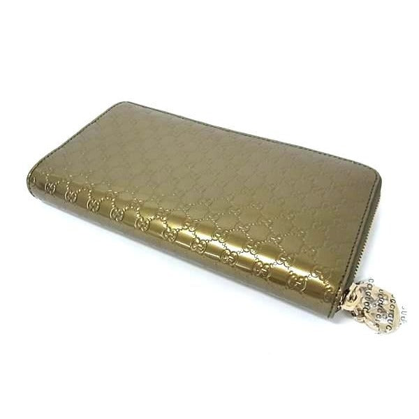 Gucci Micro Guccissima Patent Leather Round Zipper Long — view 2