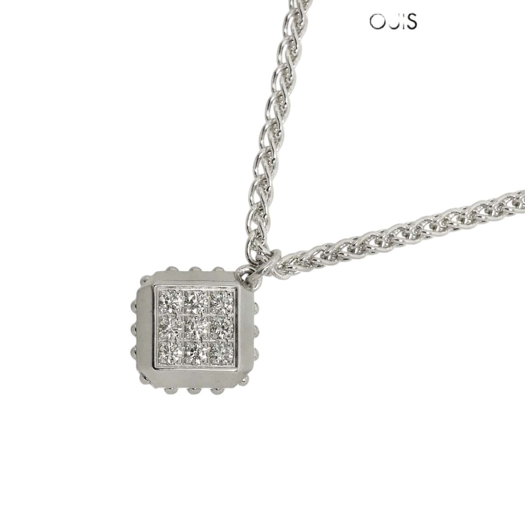 Louis Vuitton Pendentif Diamond Necklace 41 18k WG 750 Certificate