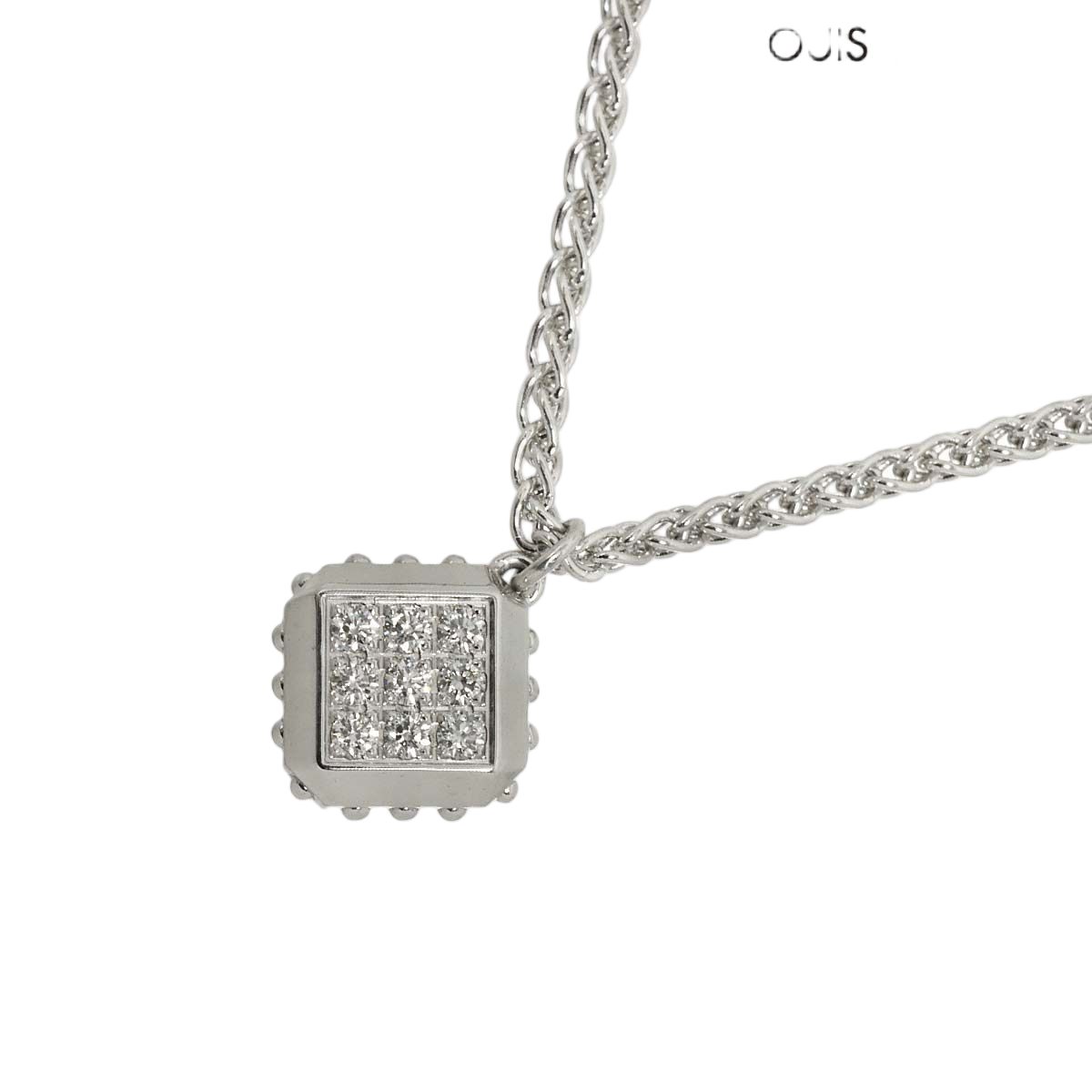 Louis Vuitton Pendentif Diamond Necklace 41 18k WG 750 Certificate
