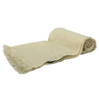 Gucci Scarf Ivory Fringe GG Pattern Wool
