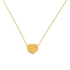 Dior CD Heart Metal Gold Necklace 0656