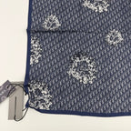 Dior Scarf Navy Silk Vintage — view 6