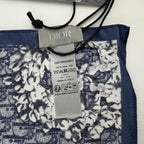Dior Scarf Navy Silk Vintage — view 7