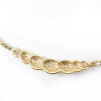 Dior Vintage Rhinestone Necklace Gold Black — view 4
