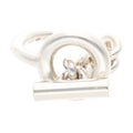Hermes Croisette Silver Ring 51 9
