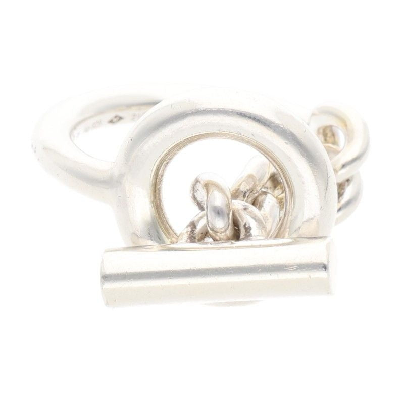 Hermes Croisette Silver Ring 51 9