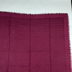 Louis Vuitton Shawl Monogram Silk Wool Red Vintage Scarf — view 4