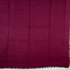 Louis Vuitton Shawl Monogram Silk Wool Red Vintage Scarf — view 5