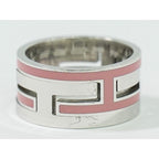 Hermes Move Ash H Logo AG 925 Ring 52 12 Silver Pink Accessories — view 2