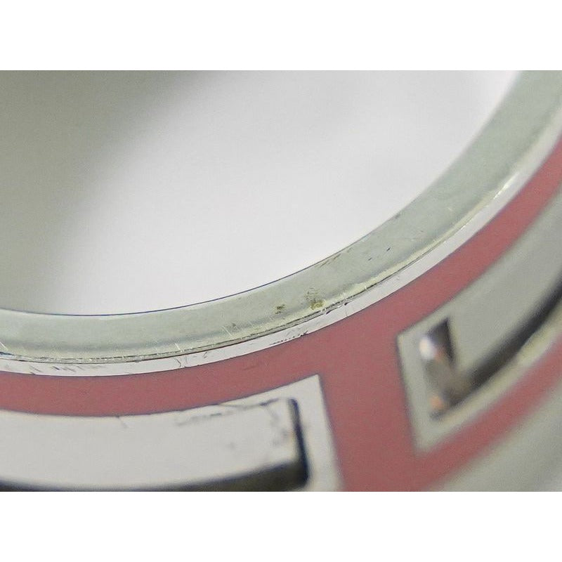 Hermes Move Ash H Logo AG 925 Ring 52 12 Silver Pink Accessories — view 7