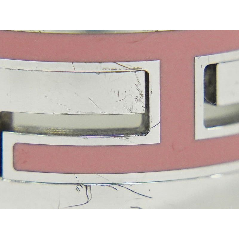 Hermes Move Ash H Logo AG 925 Ring 52 12 Silver Pink Accessories — view 8