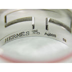 Hermes Move Ash H Logo AG 925 Ring 52 12 Silver Pink Accessories — view 9