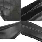 Chanel Shoulder Bag Black Leather Quilted CC Logo — view 7