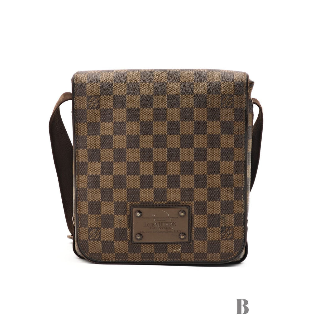 Louis Vuitton Damier Brooklyn PM Shoulder Bag Brown — view 3