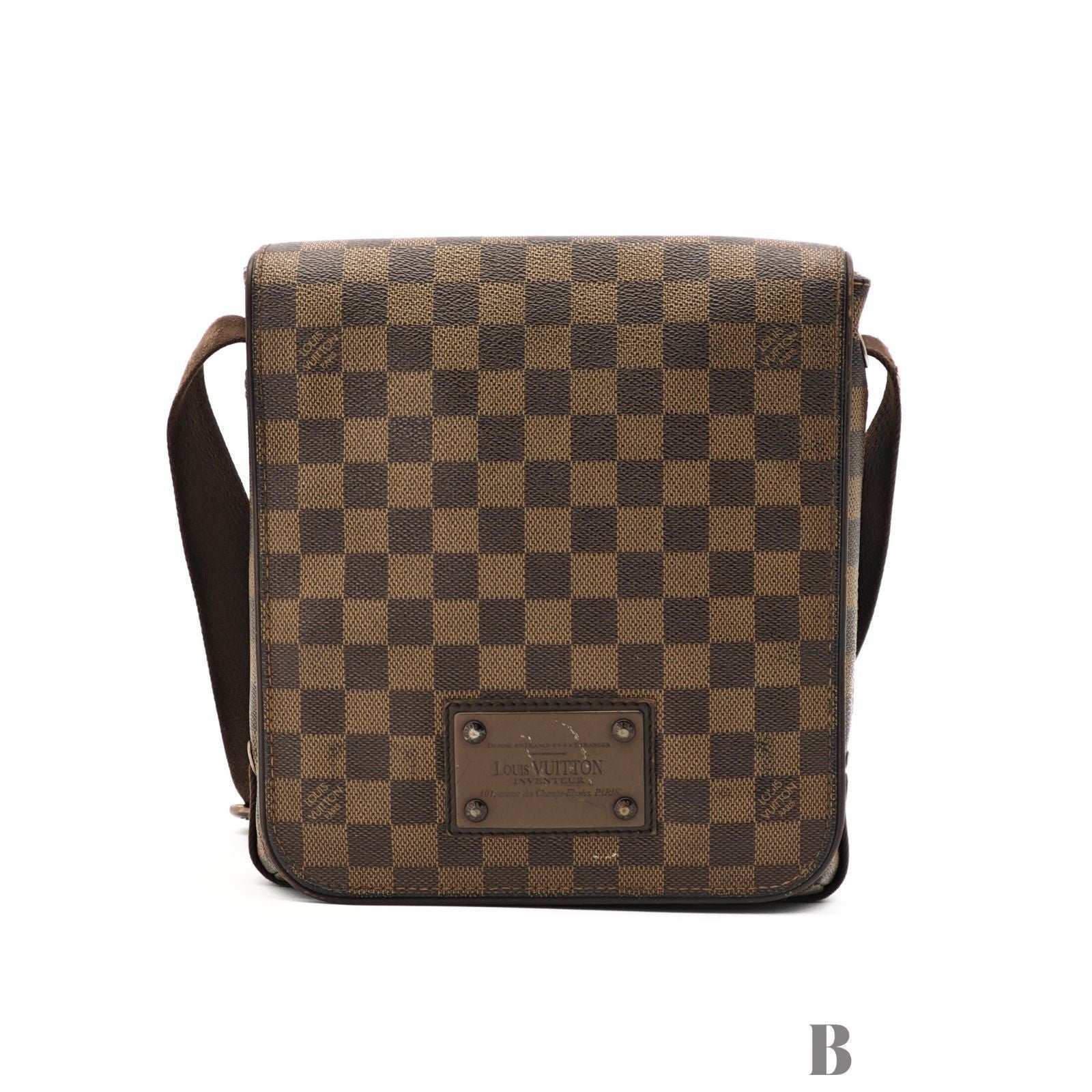 Louis Vuitton Damier Brooklyn PM Shoulder Bag Brown — view 3