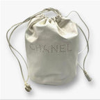 Chanel Flat Shoes with Leather Pouch Punching CC Logo White — view 2