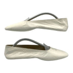 Chanel Flat Shoes with Leather Pouch Punching CC Logo White — view 3