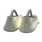 Chanel Flat Shoes with Leather Pouch Punching CC Logo White — view 7
