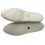 Chanel Flat Shoes with Leather Pouch Punching CC Logo White — view 8
