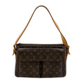Louis Vuitton Viva Cite GM Monogram Leather Brown Shoulder Bag Gold